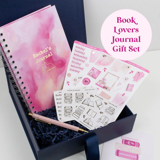 PERSONALISED BOOK LOVERS JOURNAL GIFT SET