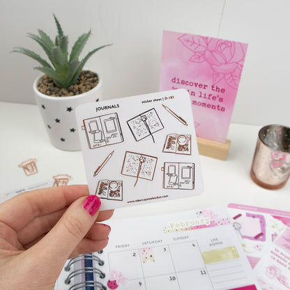 JOURNALS - FOILED PLANNER STICKERS
