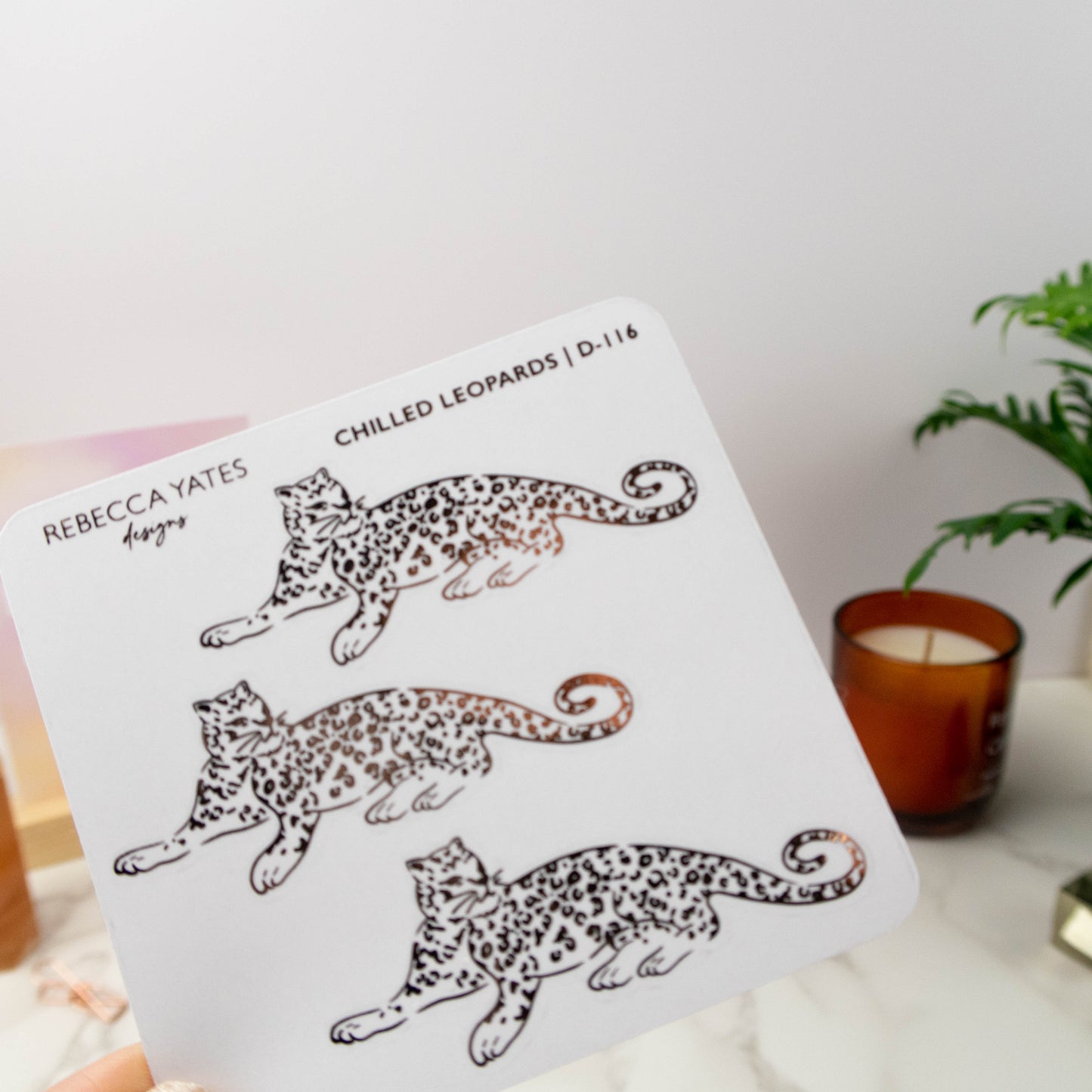 CHILLED LEOPARDS - FOILED PLANNER STICKERS