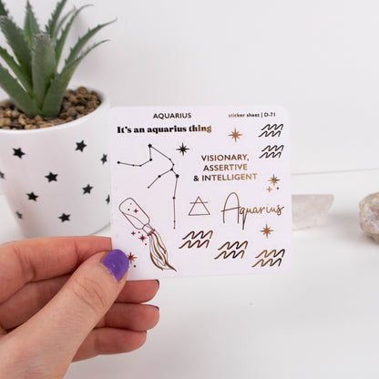 STAR SIGN - FOILED PLANNER STICKERS