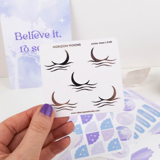HORIZON MOONS - FOILED PLANNER STICKERS