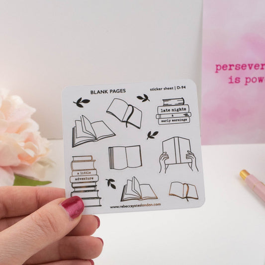 BLANK PAGES - FOILED PLANNER STICKERS