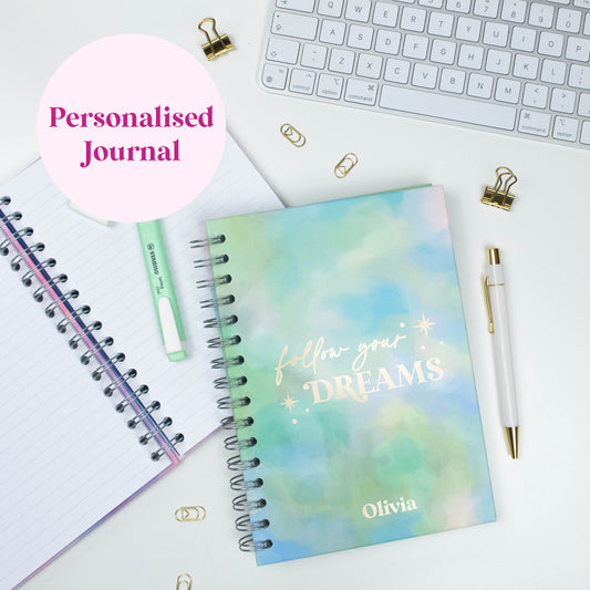 FOLLOW YOUR DREAMS - LUXE PERSONALISED JOURNAL