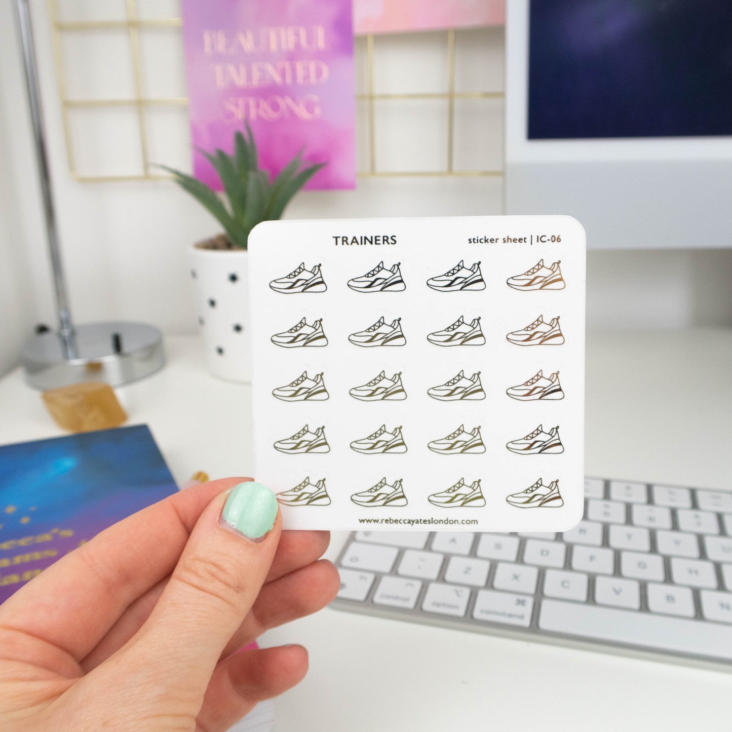 TRAINERS - FOILED ICON PLANNER STICKERS