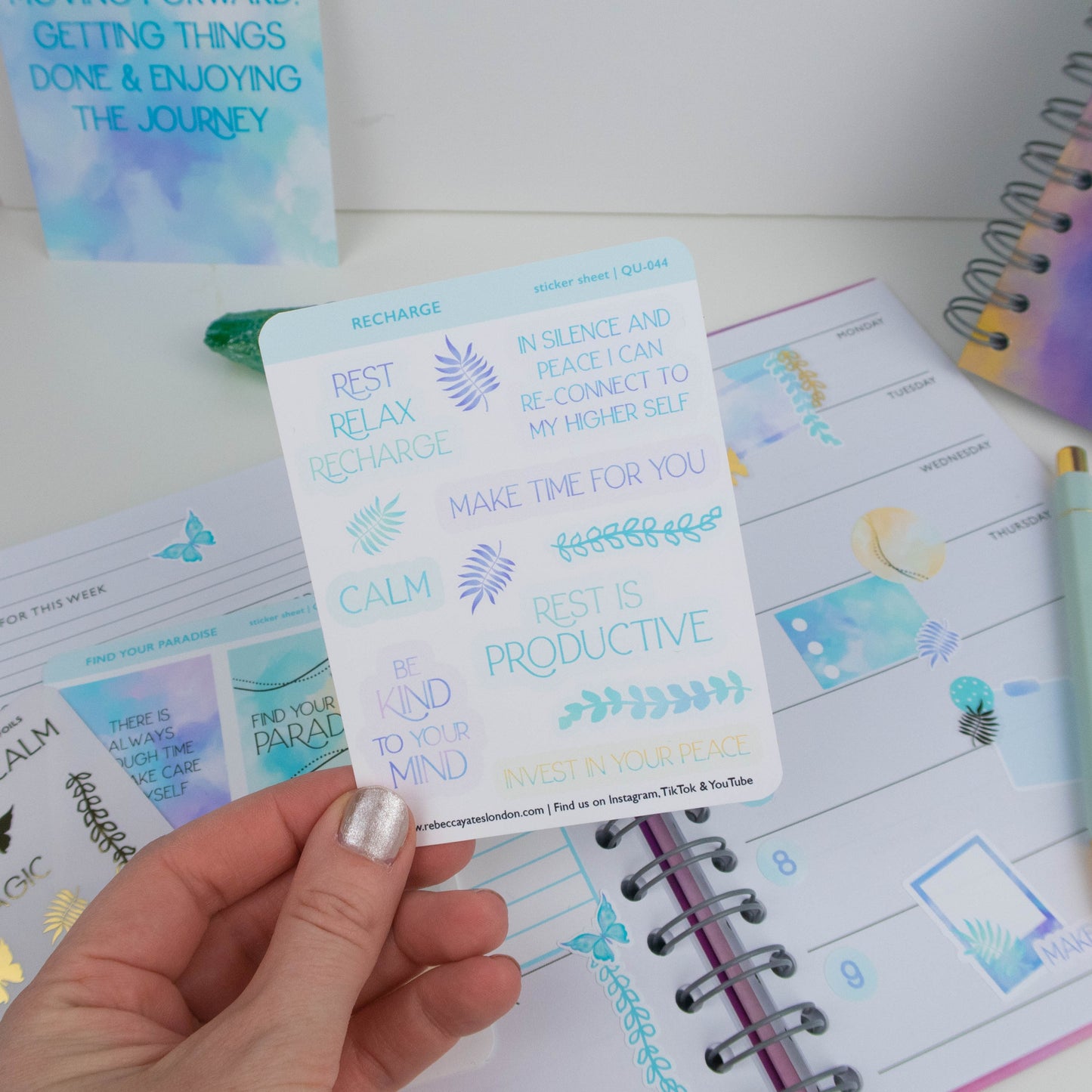 RECHARGE - QUOTES PLANNER STICKER SHEET