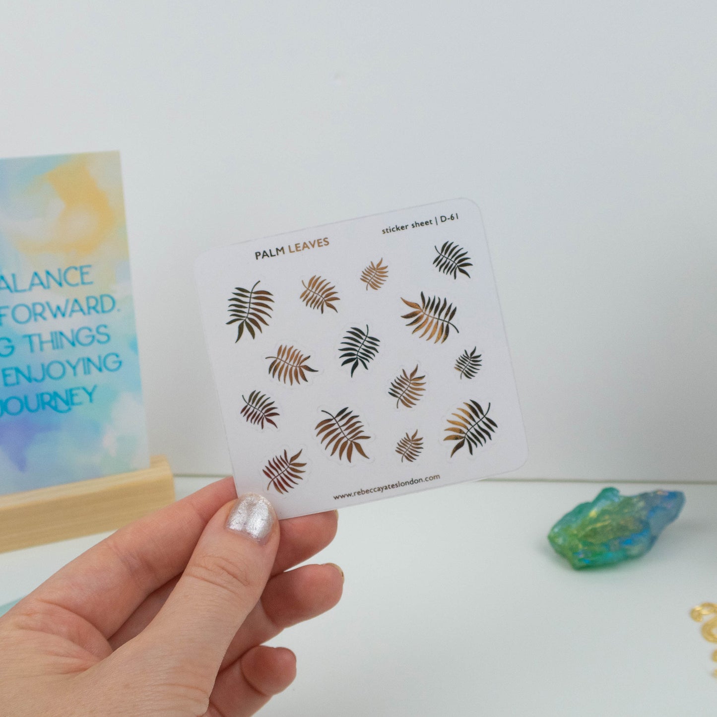 PALM LEAVES - FOILED PLANNER STICKERS