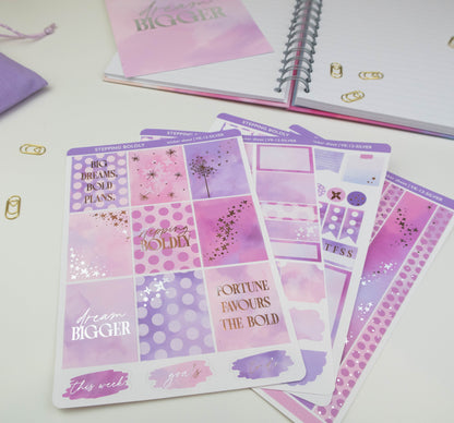 STEPPING BOLDLY - VERTICAL PLANNER WEEKLY KIT