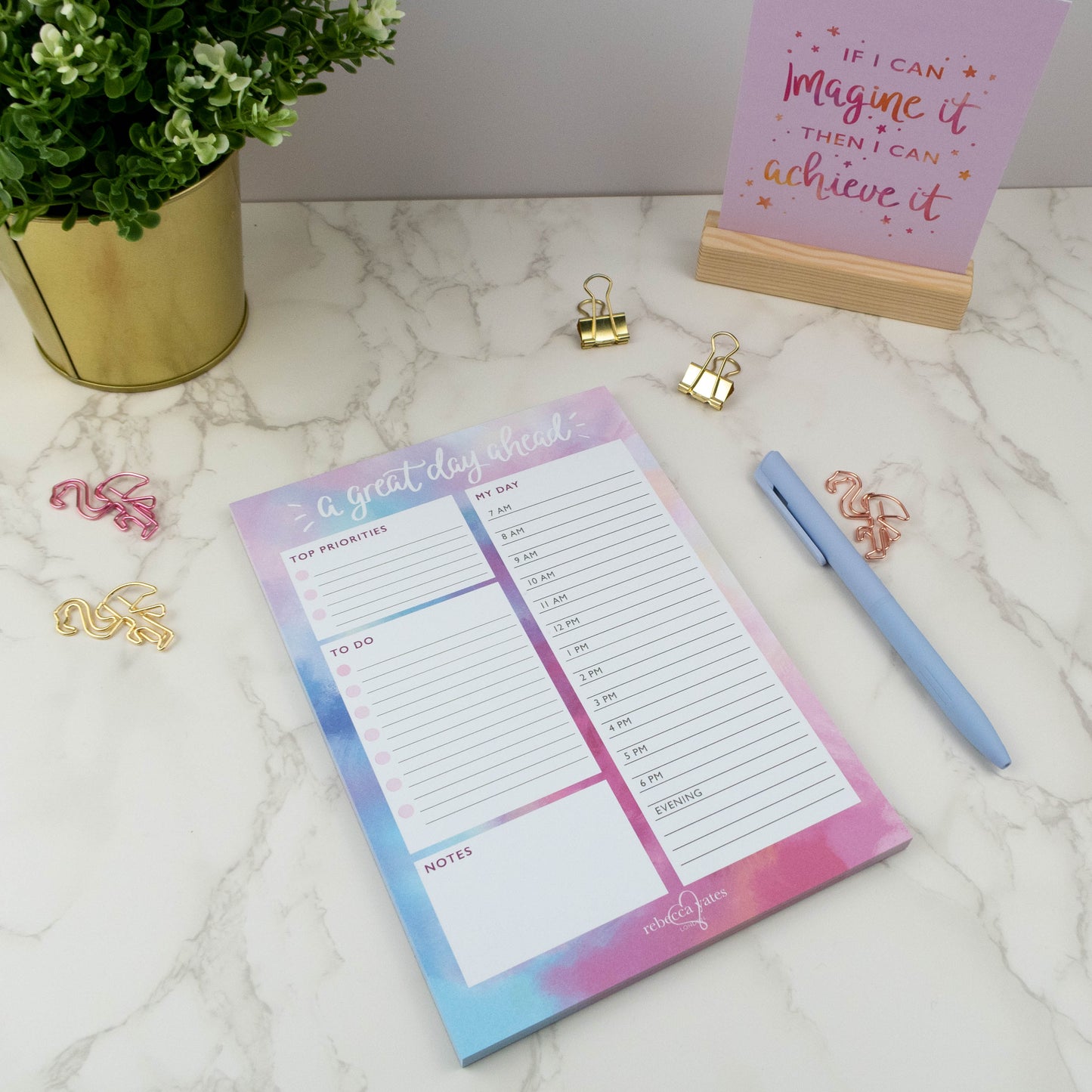 A GREAT DAY AHEAD - DAY PLANNER PAD (OPAL)