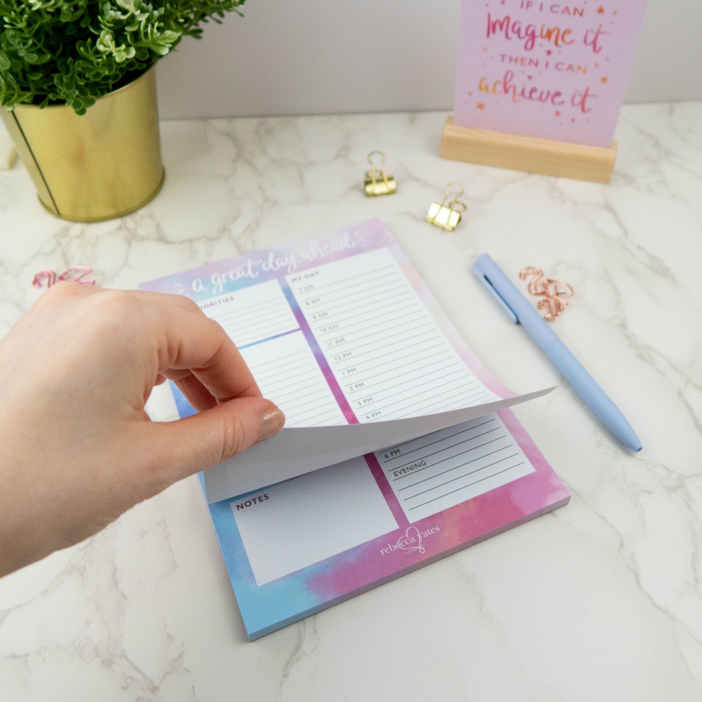 A GREAT DAY AHEAD - DAY PLANNER PAD (OPAL)
