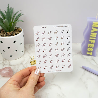 PIN IT - MINI FOILED PLANNER STICKERS