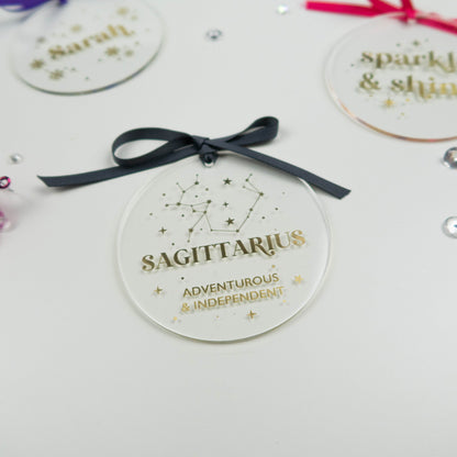 PERSONALISED STAR SIGN DECORATION