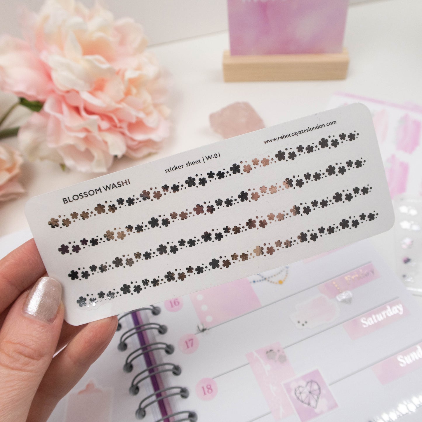 BLOSSOM WASHI - FOILED PLANNER STICKERS