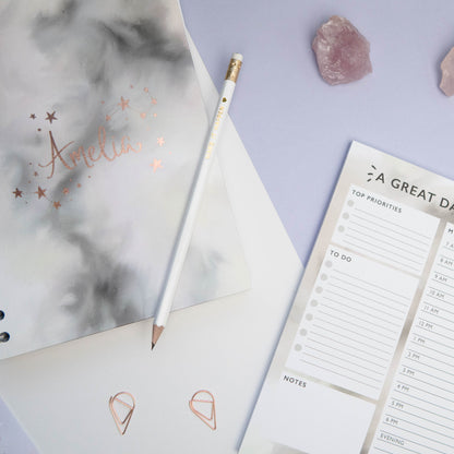 A GREAT DAY AHEAD - DAY PLANNER PAD (CLEAR QUARTZ)