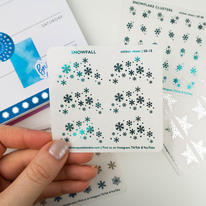 SNOWFALL - FOILED PLANNER STICKERS