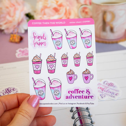 FRIENDS AND FRAPPES - STICKER SHEET