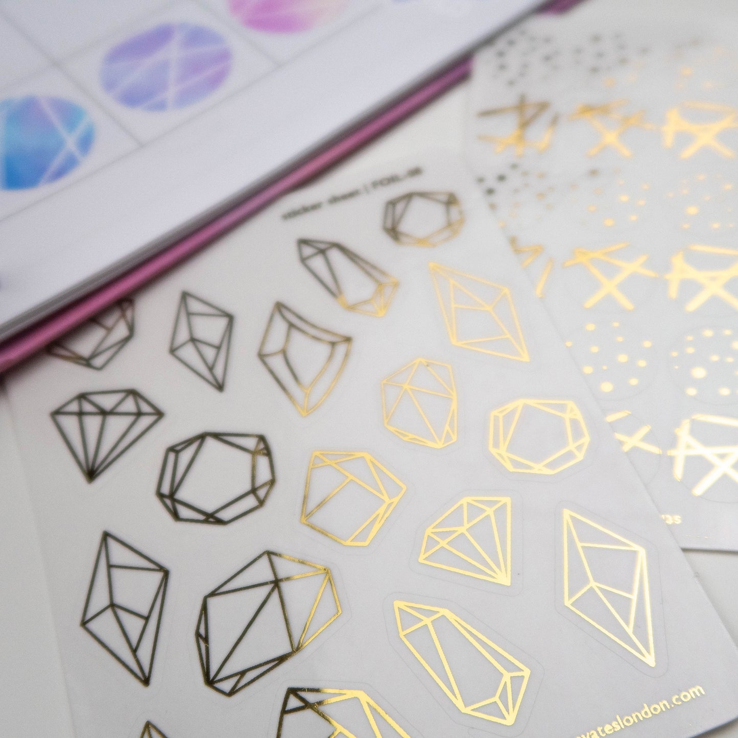 CRYSTALS - FOILED PLANNER STICKERS