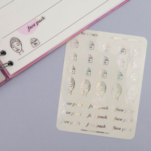 FACE PACK - FOILED PLANNER STICKERS