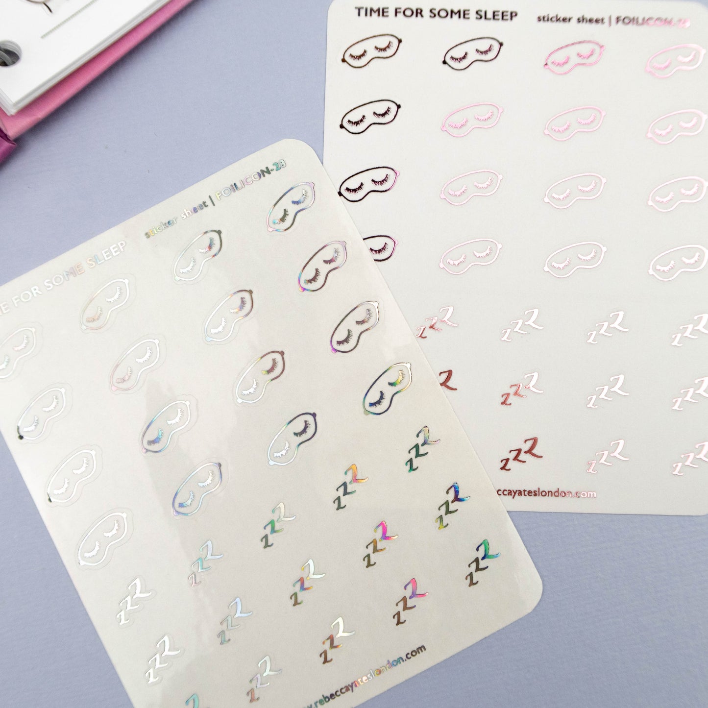 TIME FOR SOME SLEEP - FOILED PLANNER STICKERS