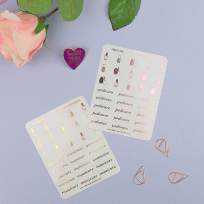 MANICURE - FOILED PLANNER STICKERS