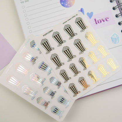 POPCORN! - FOILED PLANNER STICKERS