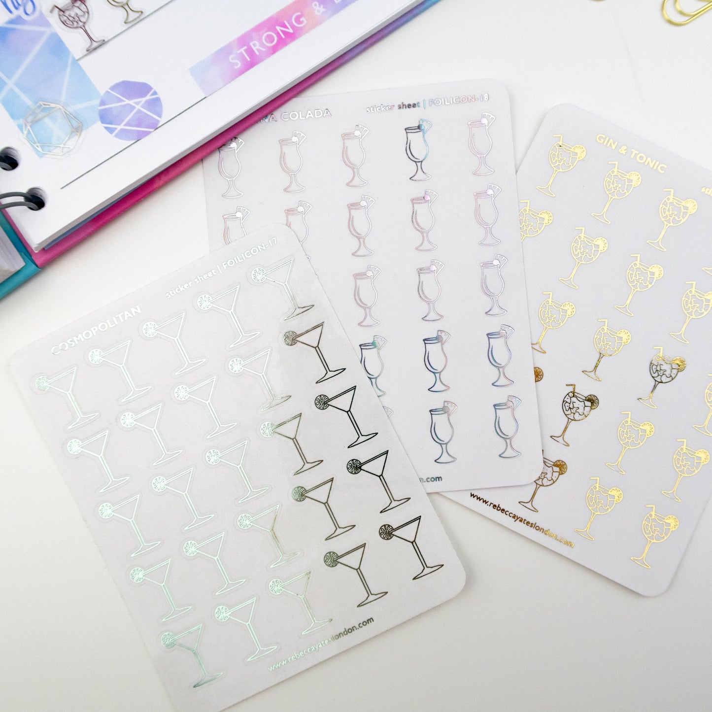 COSMOPOLITAN - FOILED PLANNER STICKERS